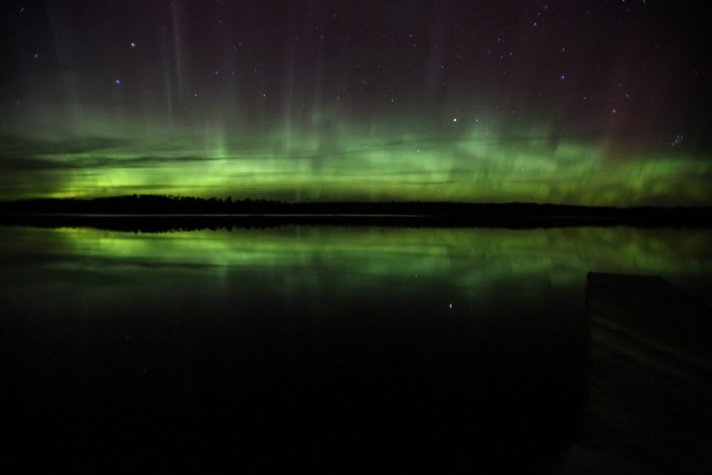 Aurora Borealis in Voyageurs National Park, Minnesota, the closest national park to Minneapolis - St. Paul