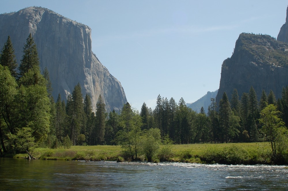 Merced River valley in Yosemite National Park, California - Image credit NPS