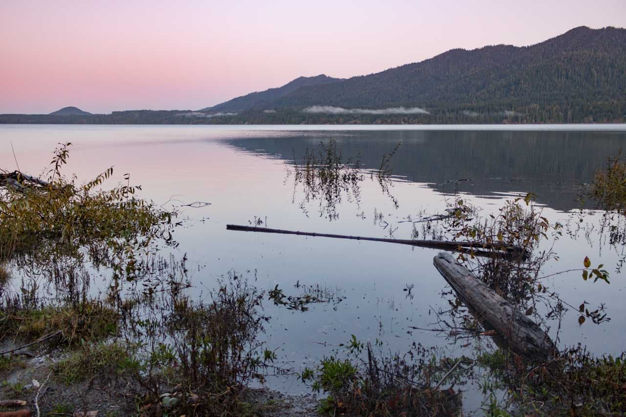Dawn at Lake Quinault, Olympic National Forest and Park, Washington
