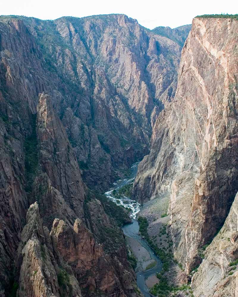 Painted Wall in Black Canyon of the Gunnison National Park, Colorado