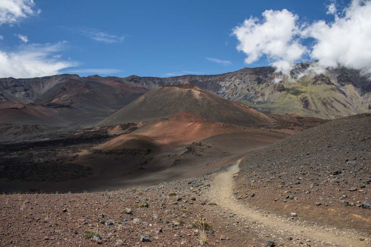 Sliding Sands Trail in Crater of Haleakala National Park, Maui, Hawaii