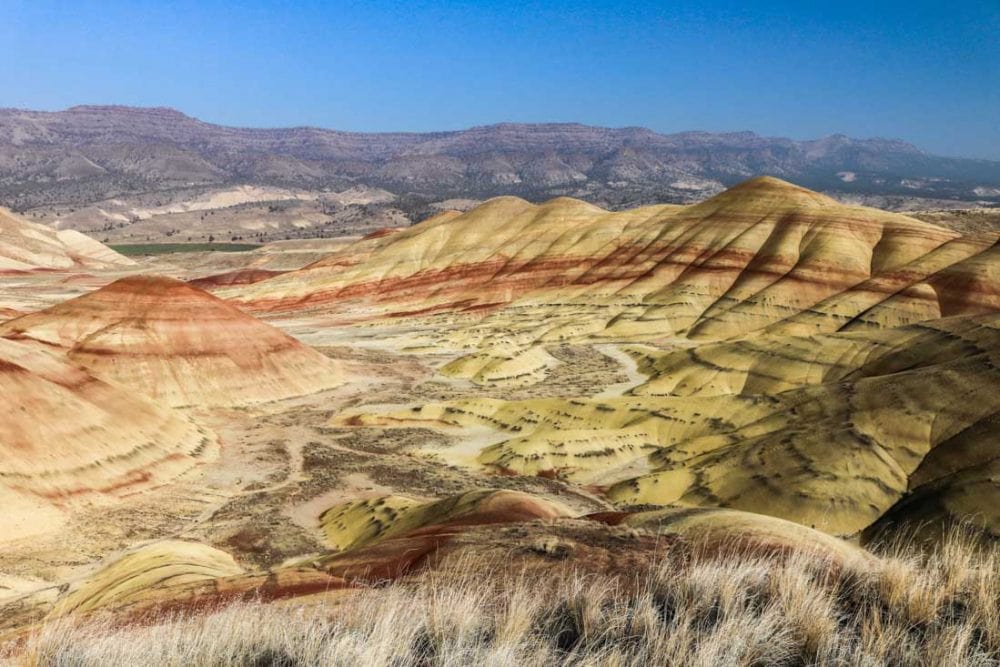 Painted Hills in John Day Fossil Beds National Monument, Oregon