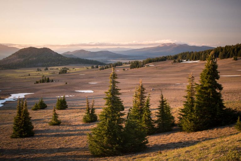 Sunset in Crater Lake National Park, Oregon