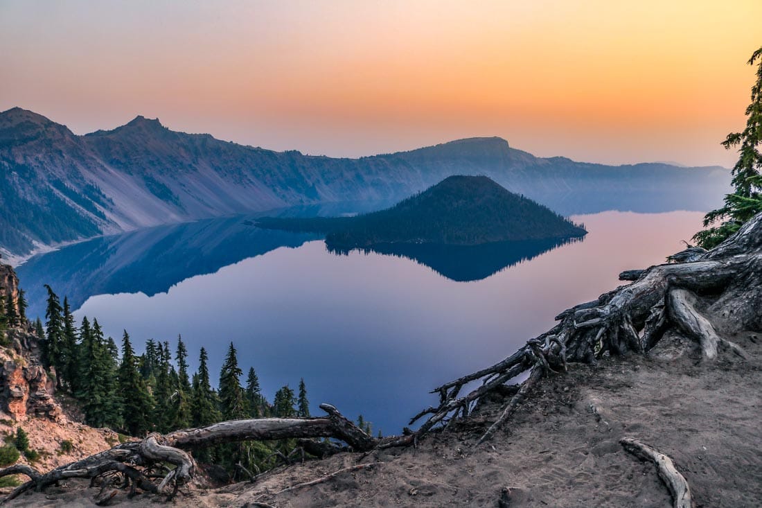 Wizard Island in Crater Lake National Park, Oregon - Admission Free National Park Days