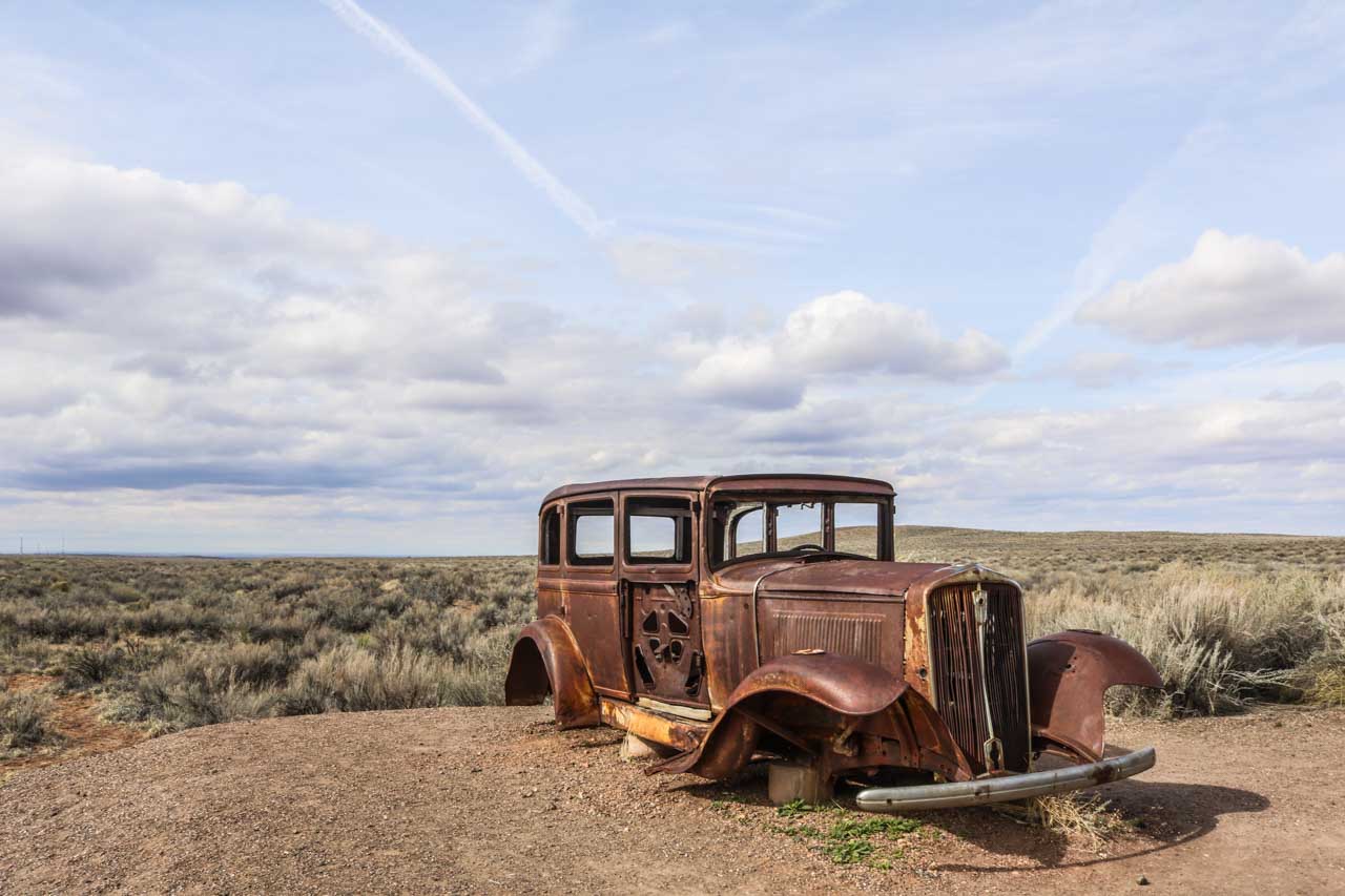 Old Studebaker on Route 66, Petrified Forest National Park
