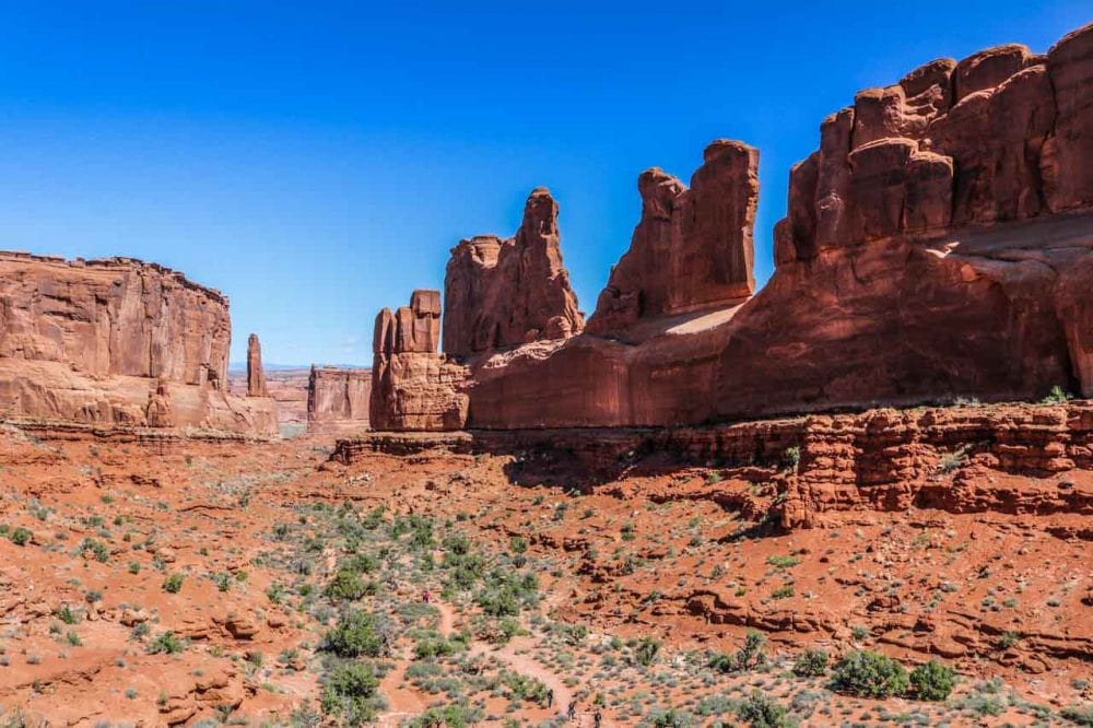 Park Avenue, Arches Park Road, Arches National Park - Scenic Drives in USA National Parks