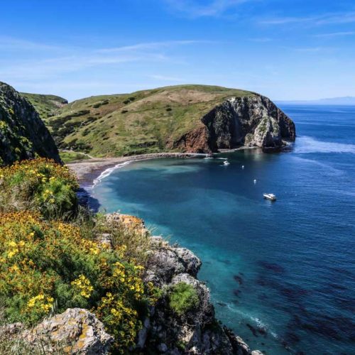 Scorpion Anchorage on Santa Cruz Island, Channel Islands National Park, California