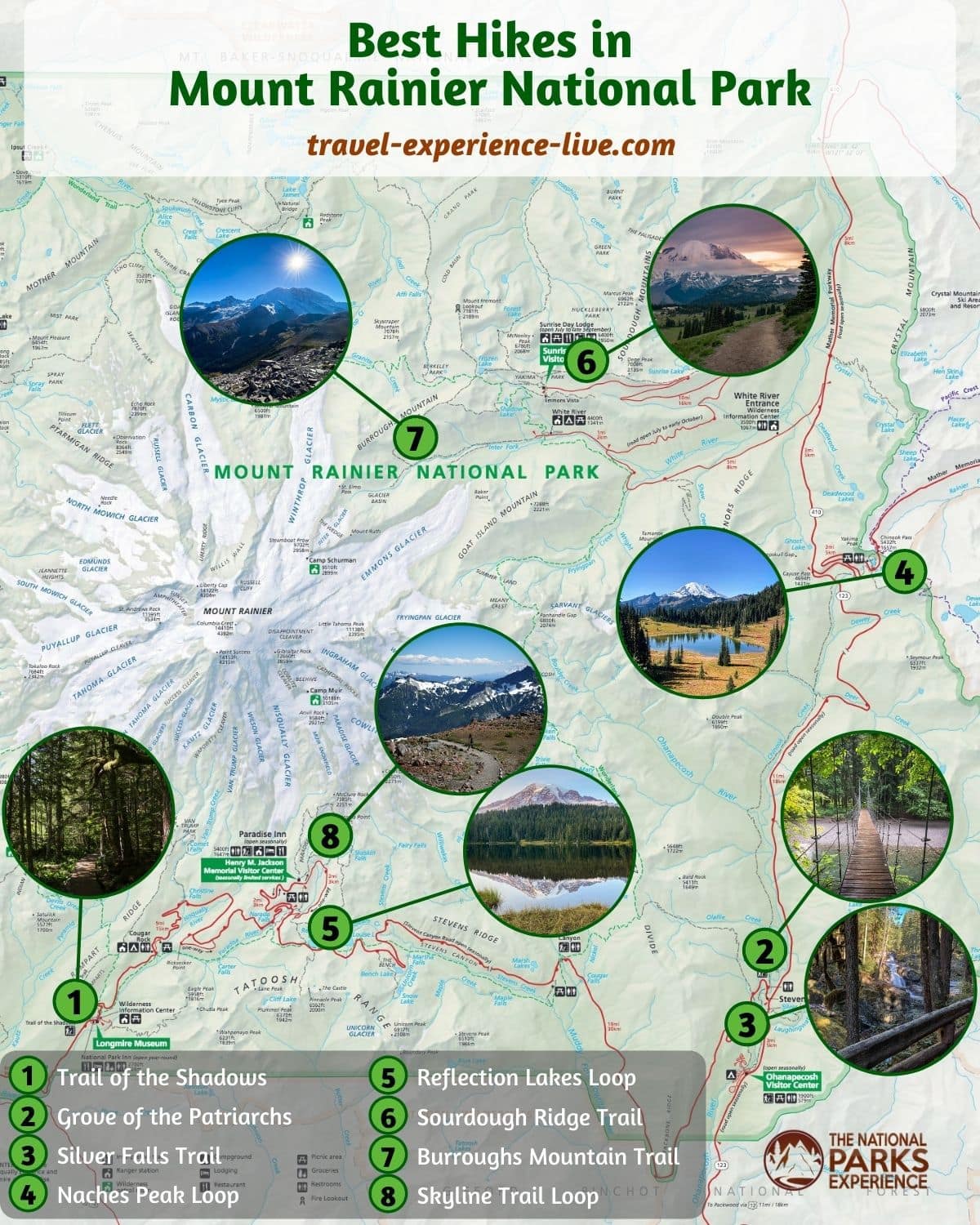Best Hikes and Trails in Mount Rainier National Park, Washington State