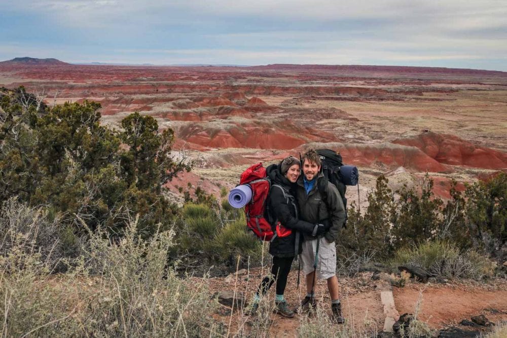 Backpacking in the Painted Desert, Petrified Forest National Park - Best Overnight Hikes in America's National Parks