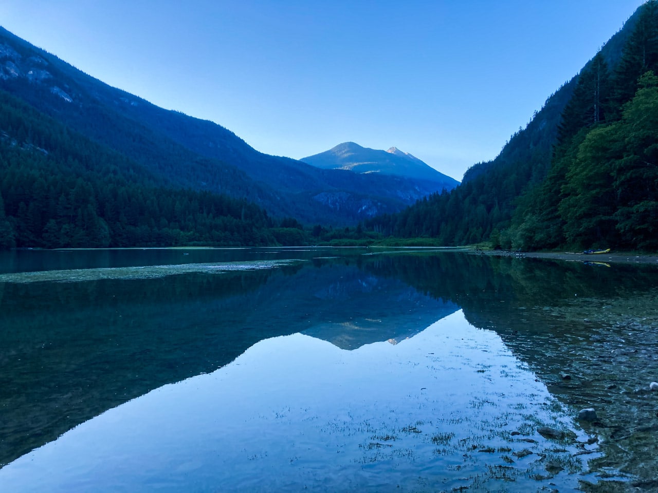Dawn at Diablo Lake, North Cascades Scenic Highway 20, Washington State