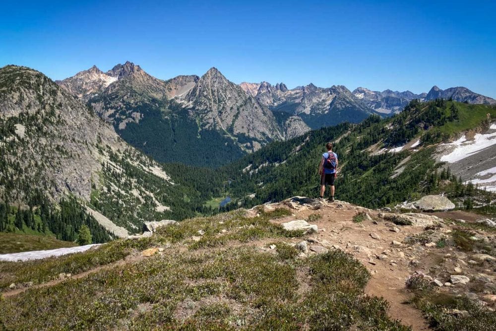Maple Pass Loop hiker Bram, Top Things to Do in the North Cascades, Washington State
