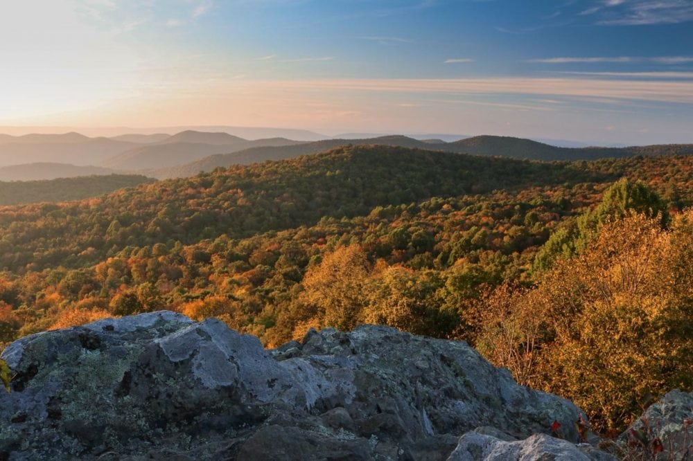 Early-Fall Sunset in Shenandoah National Park, Virginia