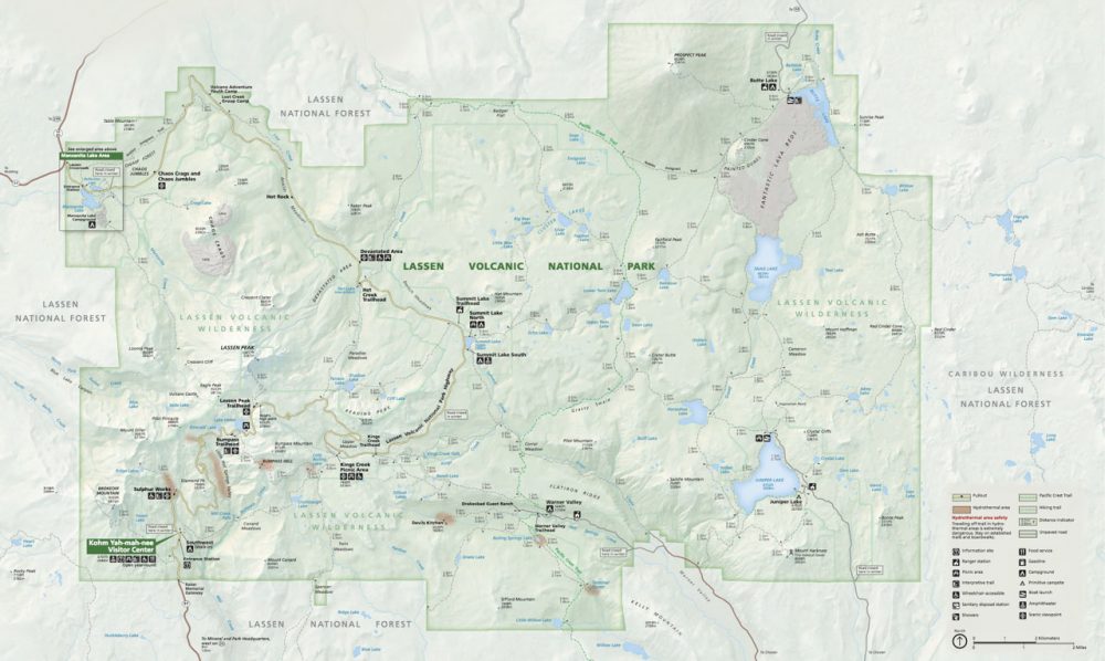 Lassen Volcanic National Park Map - NPS
