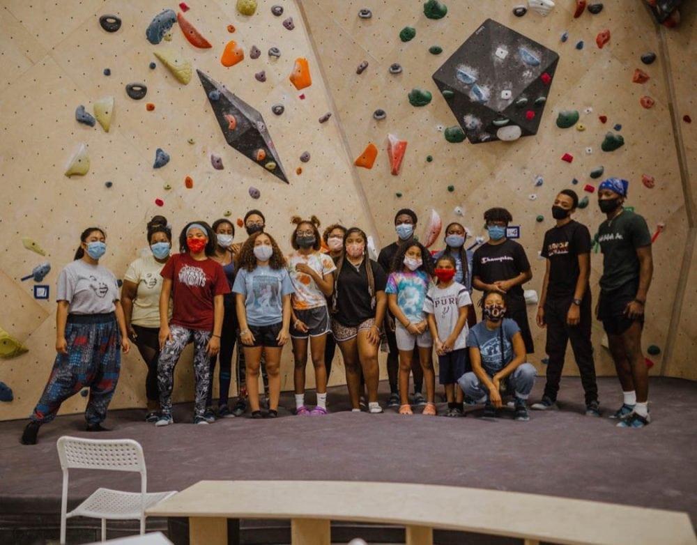 The Charles Roundtree Bloom Project rock climbing youth