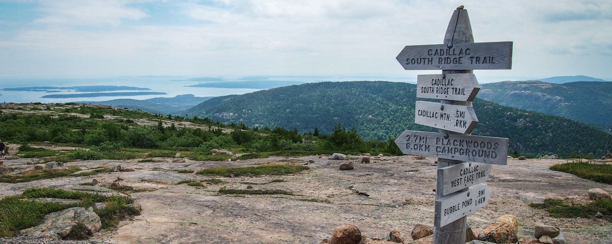 Acadia National Park, Maine - Banner Trail Sign