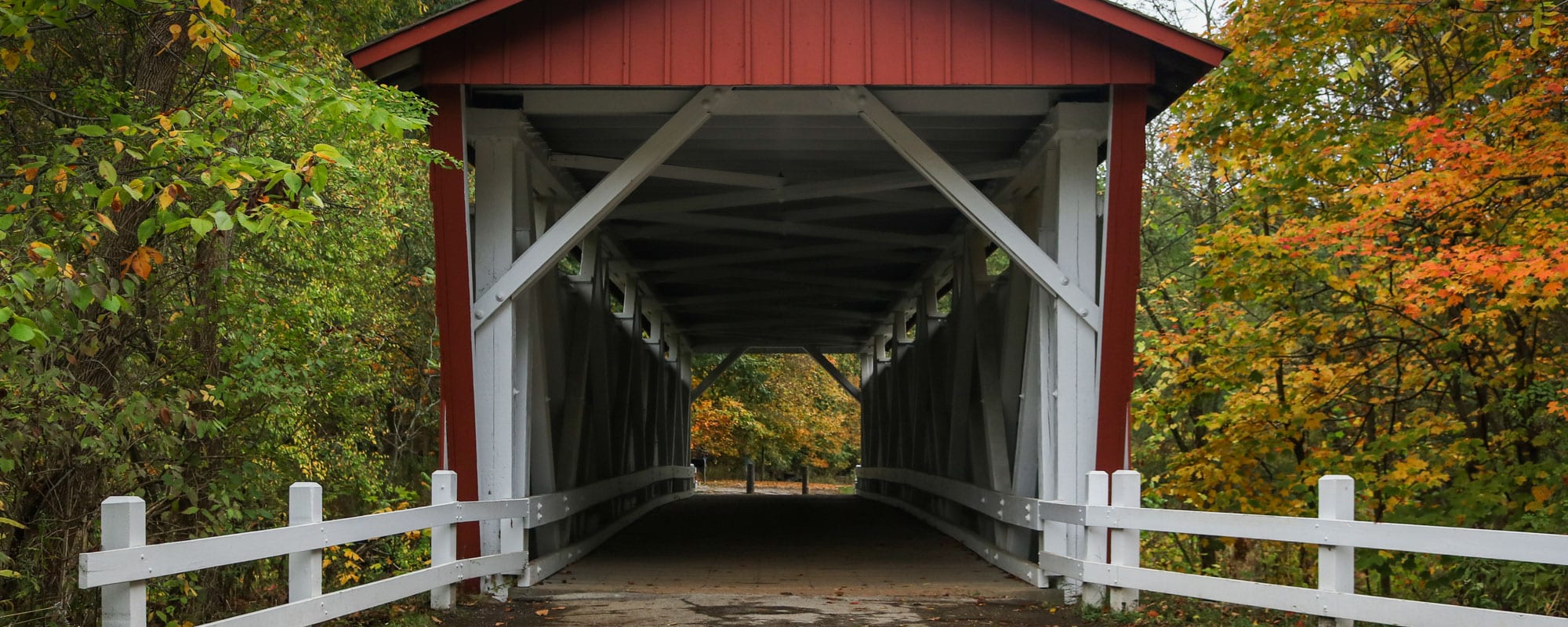 Cuyahoga Valley National Park - Banner Everett Covered Bridge, Ohio