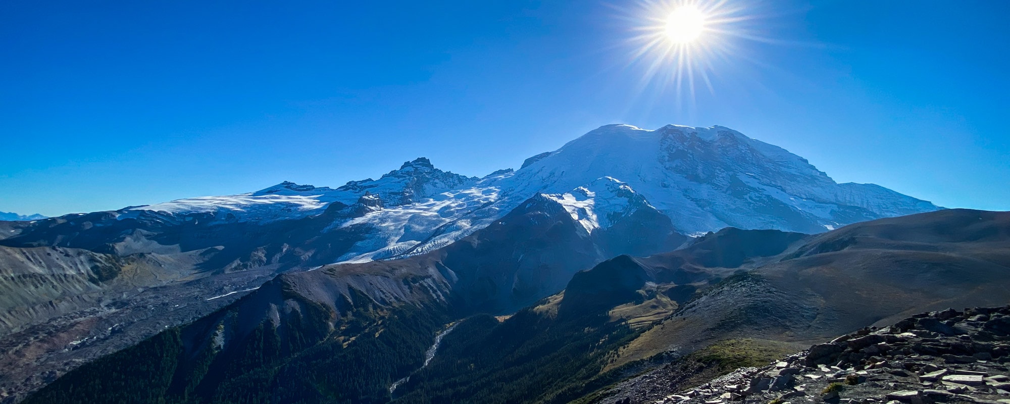 Mount Rainier National Park, Washington - Banner Second Burroughs Mountain