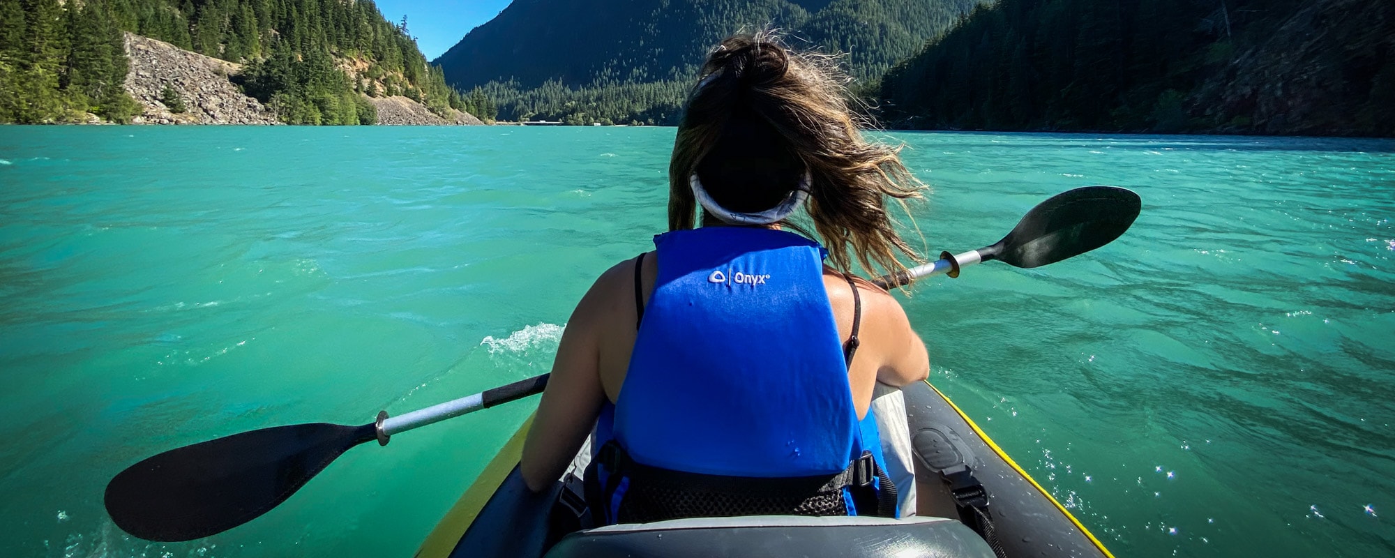 North Cascades National Park, Washington - Banner Diablo Lake Kayak