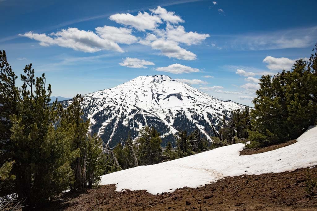 Mount Bachelor seen from Tumalo Mountain Trail, Deschutes National Forest, Oregon
