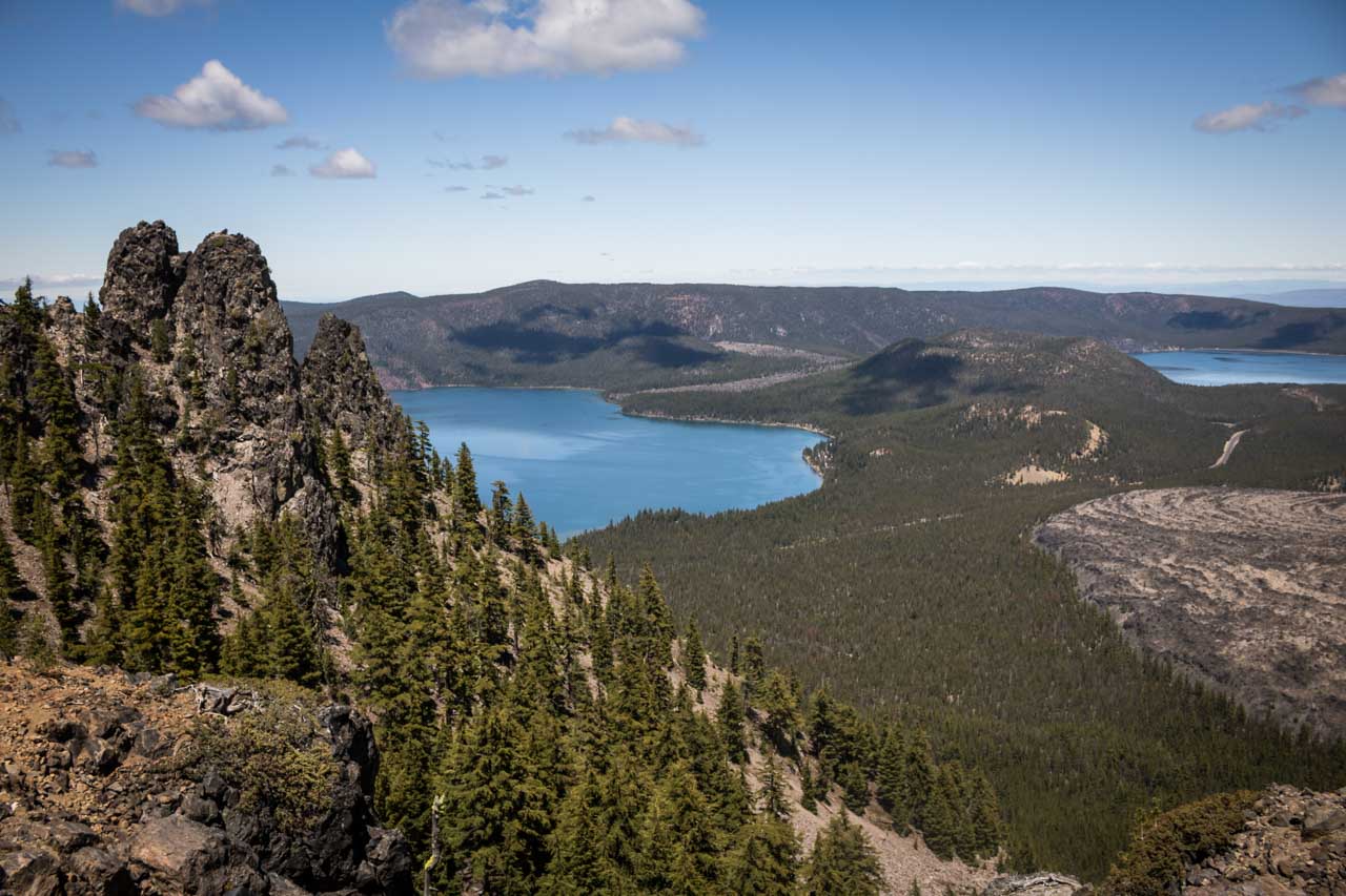 Paulina Peak view of Newberry Caldera, Newberry National Volcanic Monument, Oregon