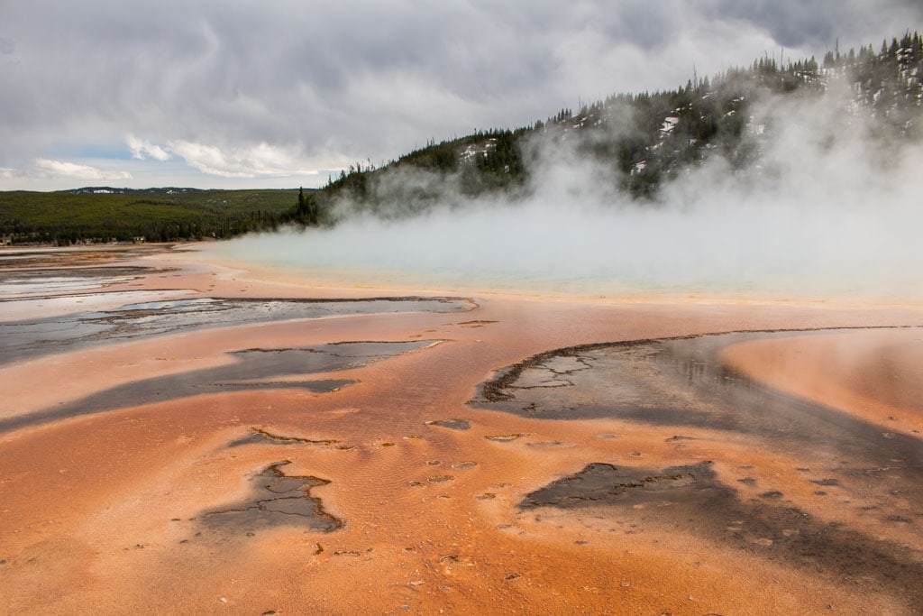 Grand Prismatic Spring, Midway Geyser Basin, one of the most popular places to visit in Yellowstone National Park