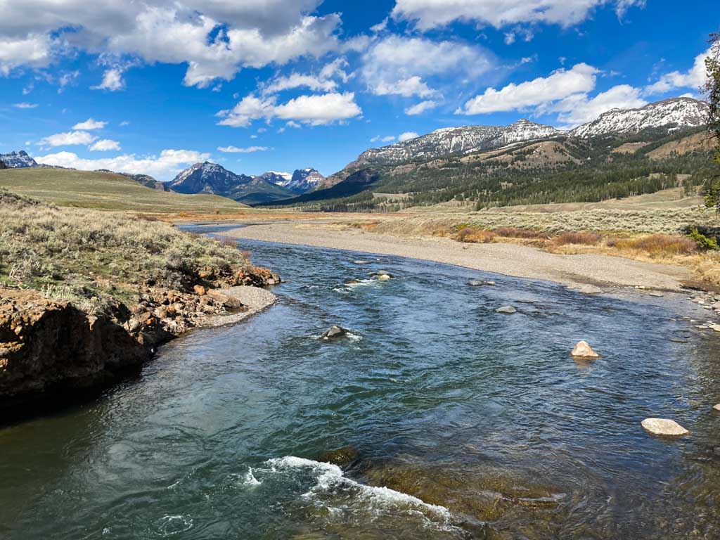 Lamar River Valley in Yellowstone National Park, WY