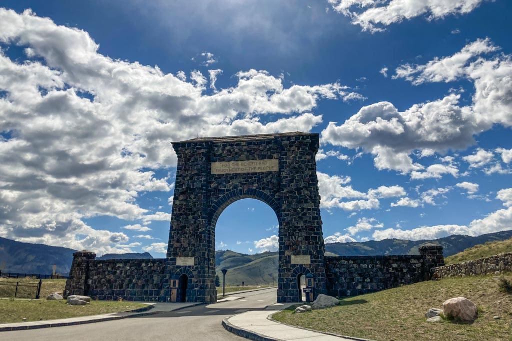 Roosevelt Arch, Gardiner, Montana, iconic places to see in Yellowstone