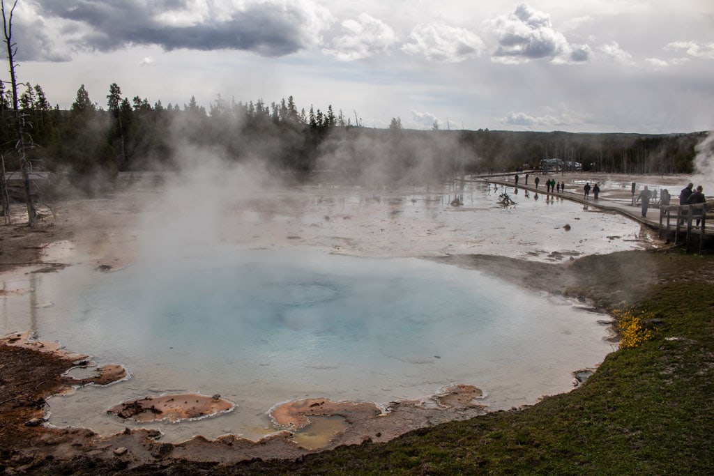 Silex Spring, Fountain Paint Pots, Lower Geyser Basin in Yellowstone National Park