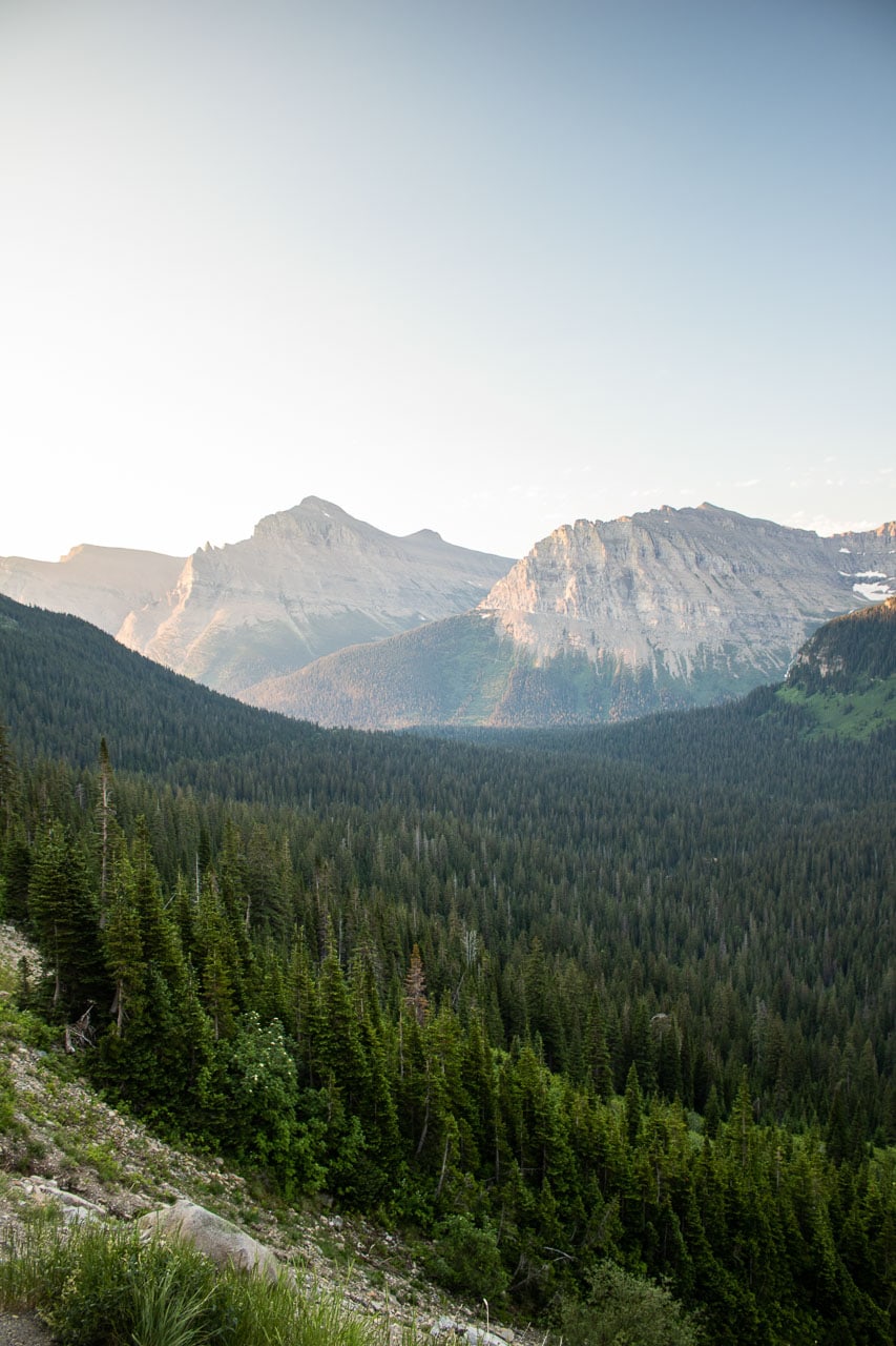 Early morning light on the Going-to-the-Sun Road, Glacier National Park