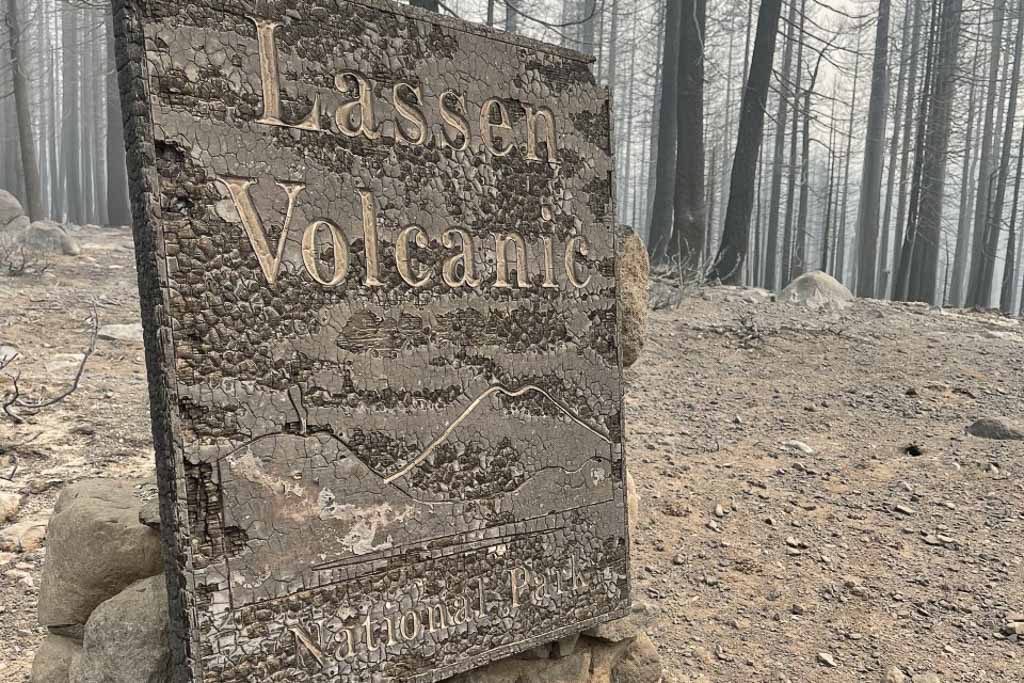 Dixie Fire destroys Juniper Lake Cabins in Lassen Volcanic National Park, California - Image credit NPS