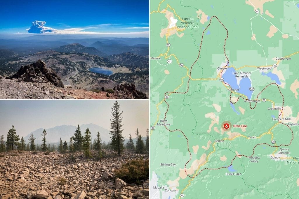 What Lassen Volcanic National Park looks like after the Dixie Fire 
