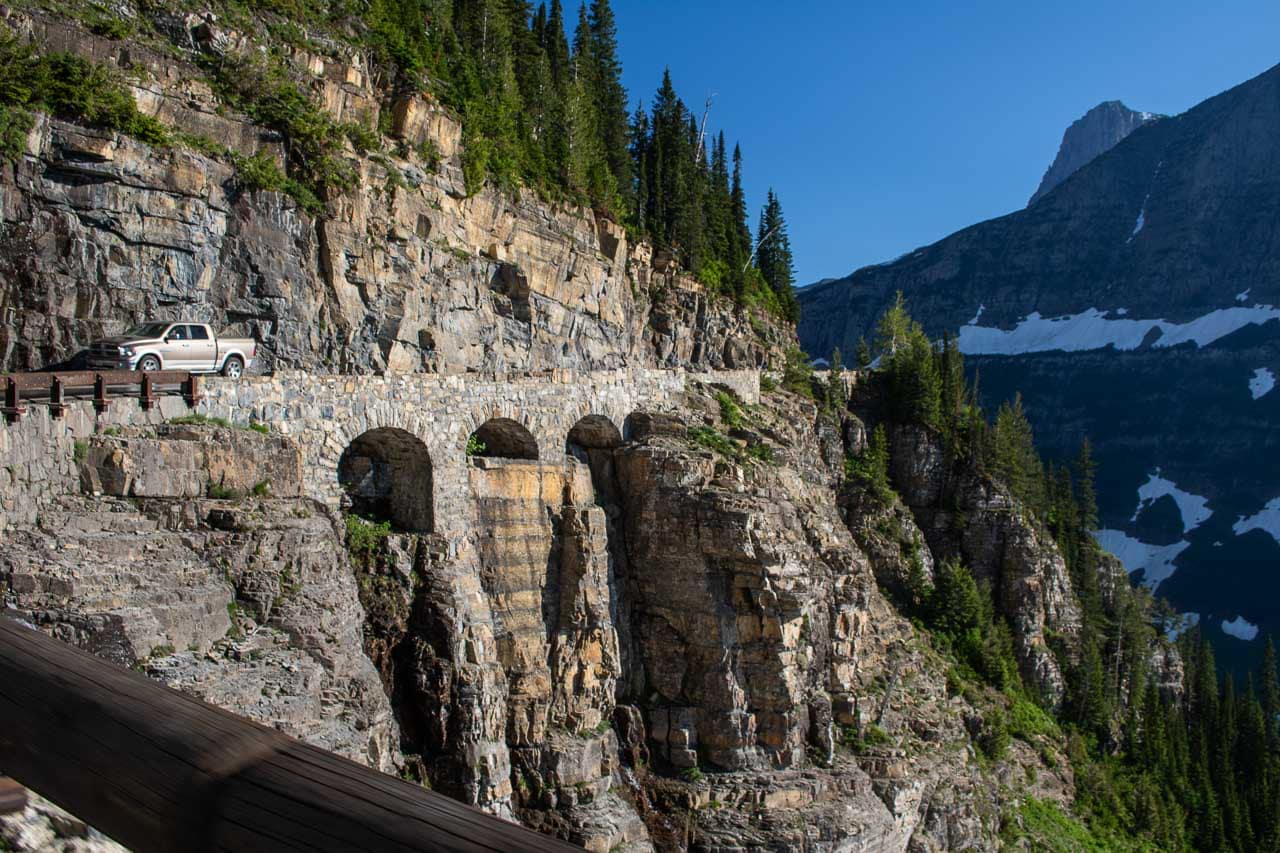 Triple Arches on the Going-to-the-Sun Road in Glacier National Park