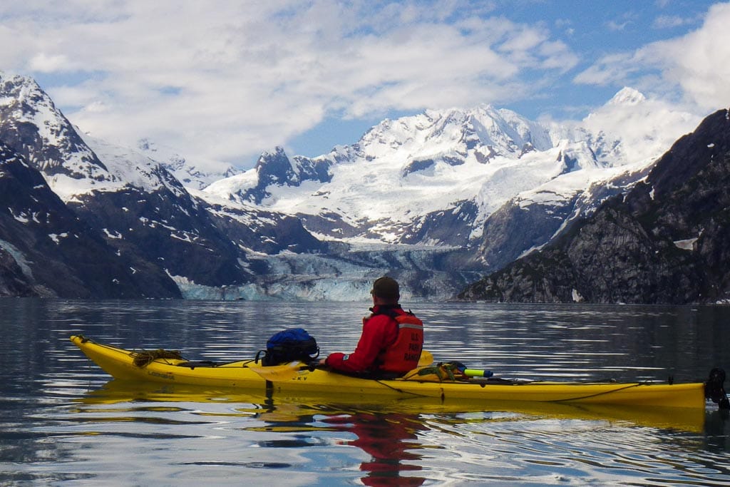 Kayaking in Glacier Bay National Park - Image credit NPS