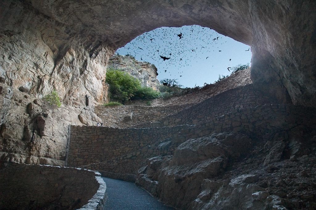 Bat flight at Carlsbad Caverns National Park, one of many national parks with spectacular caves - Image credit NPS Peter Jones