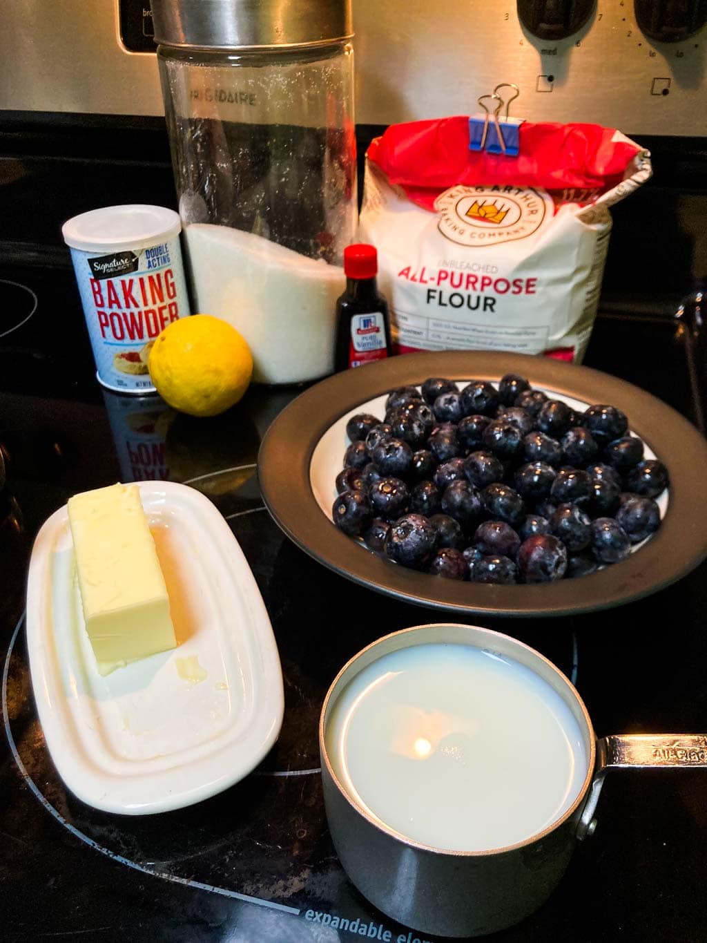 Denali blueberry cobbler ingredients