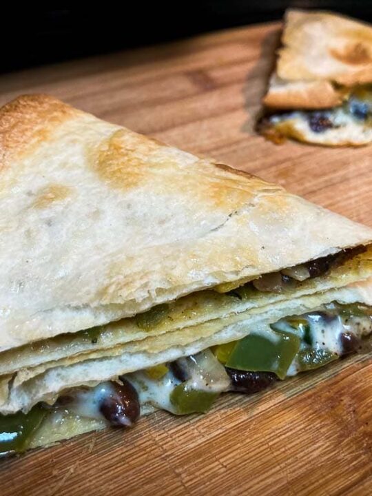 Big Bend National Park inspired Tex-Mex veggie quesadilla recipe