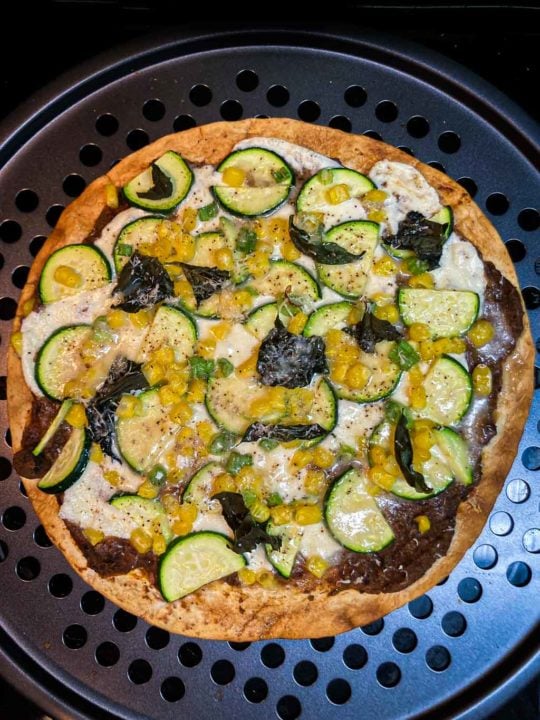 Three sister tortilla pizza recipe inspired by Saguaro National Park, Arizona