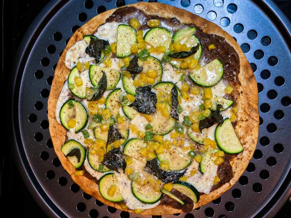 Three sisters tortilla pizza recipe inspired by Saguaro National Park in Arizona