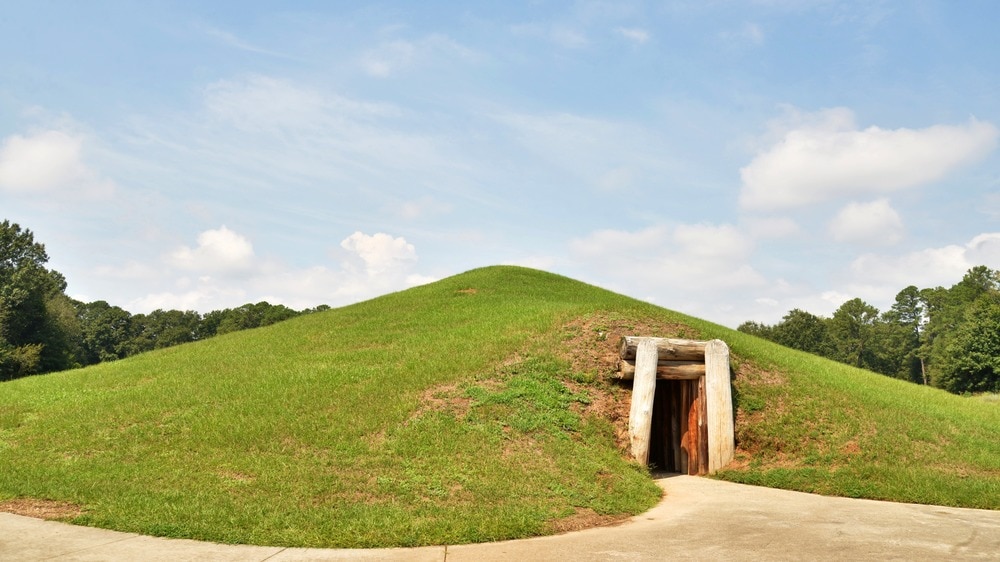 Earth Lodge in Ocmulgee Mounds National Historical Park, Georgia - Credit NPS