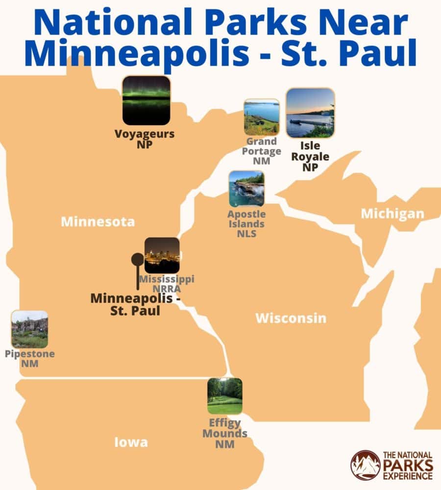 Minneapolis National Parks Map