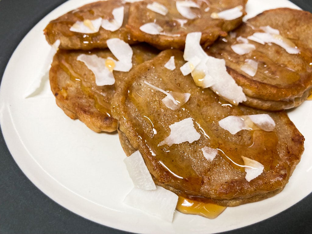 Virgin Islands banana fritters recipe with coconut and honey