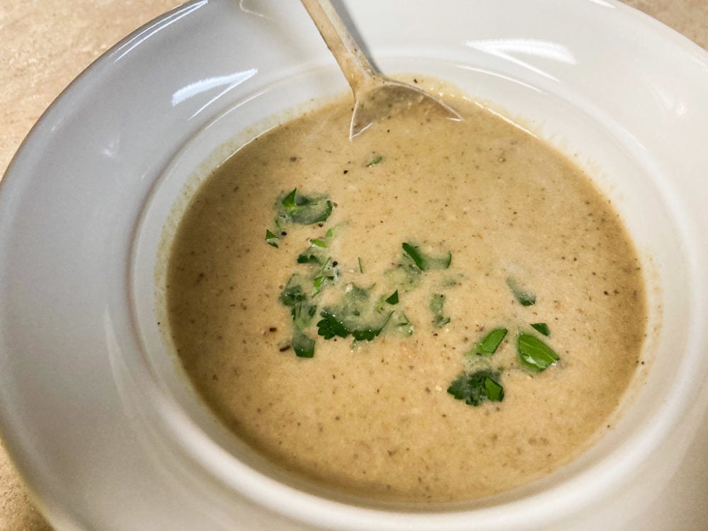 Isle Royale National Park inspired Algonquin hazelnut soup recipe
