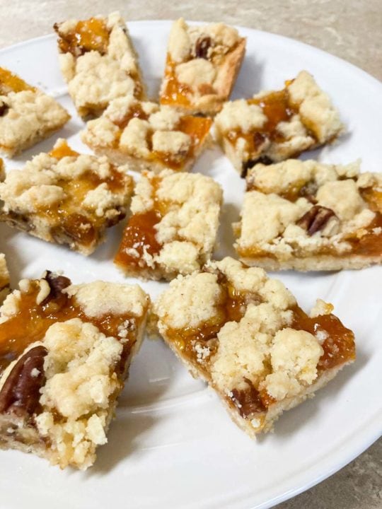 Apricot crumble bars recipe inspired by Capitol Reef National Park in Utah