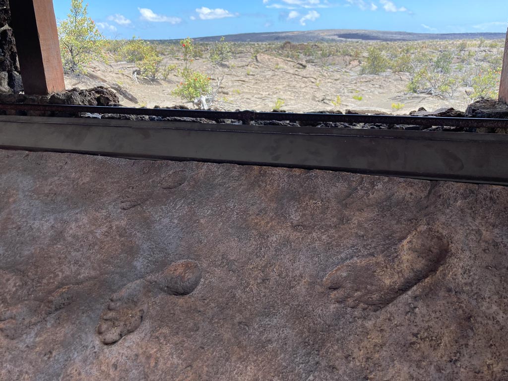 Footprints Shelter on the Kaʻū Desert Trail in Hawai‘i Volcanoes National Park
