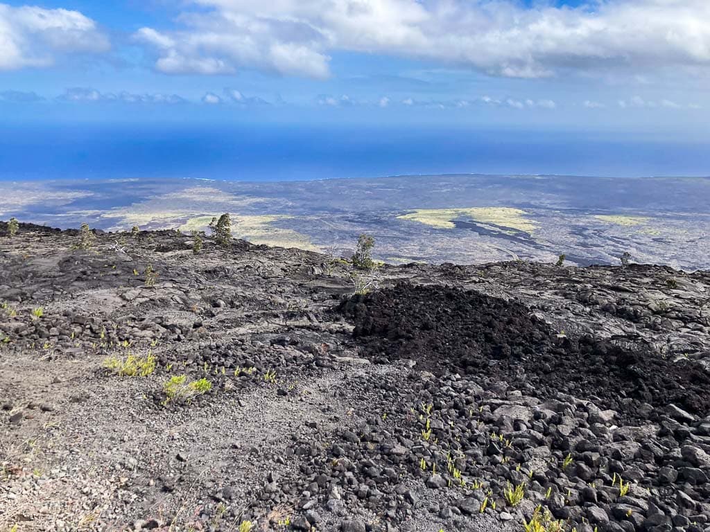 Panoramic view on Chain of Craters Road in Hawai‘i Volcanoes National Park, Hawaii