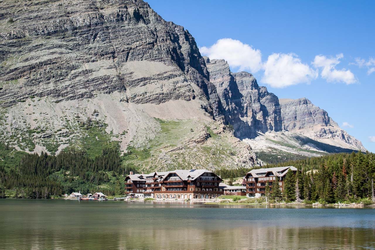 Many Glacier Hotel at Swiftcurrent Lake, Glacier National Park, Montana