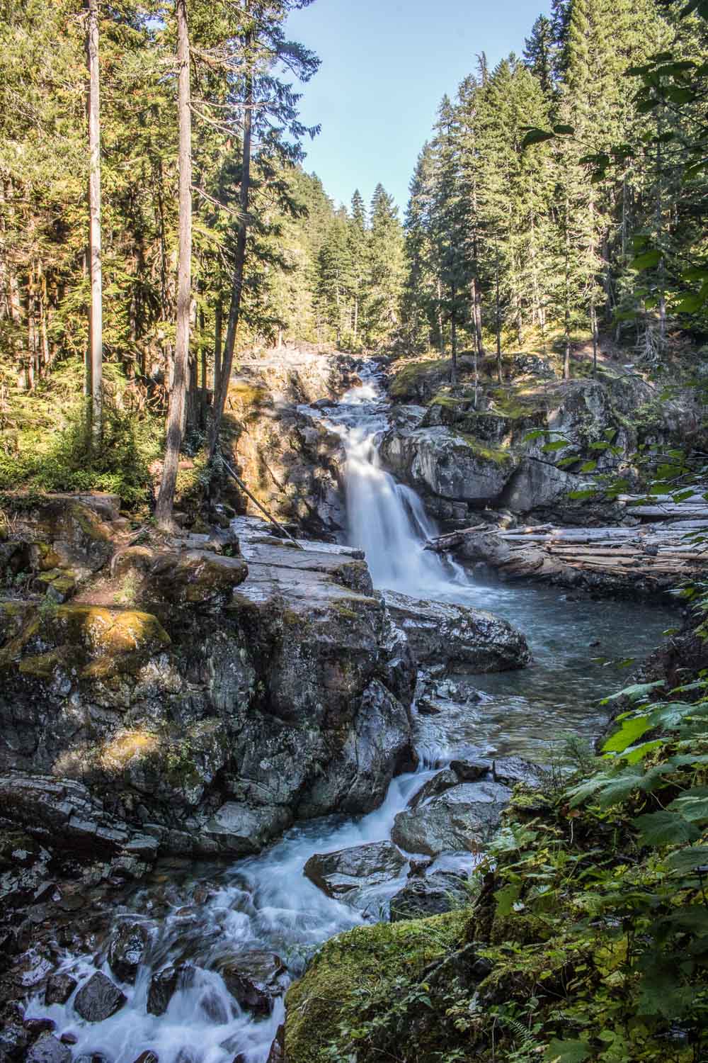 Silver Falls in Mount Rainier National Park, Washington State