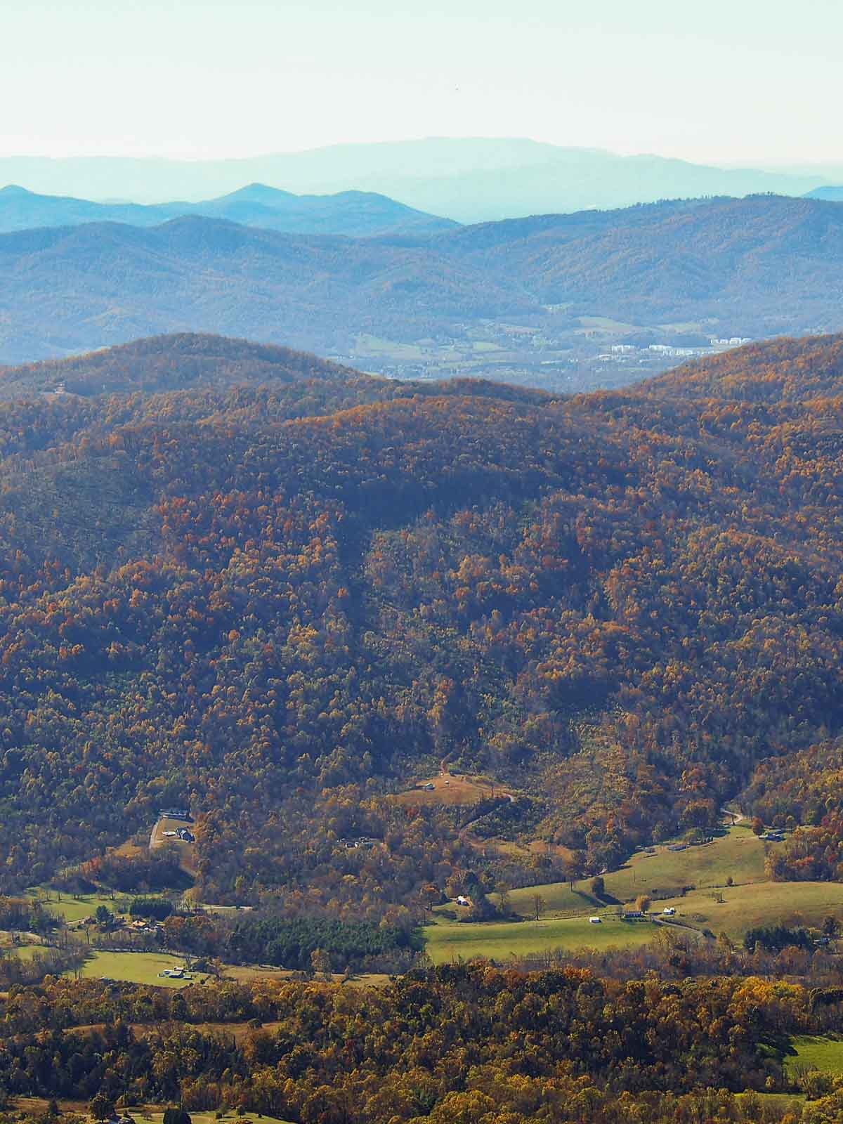 Fall landscape on the Blue Ridge Parkway, Virginia