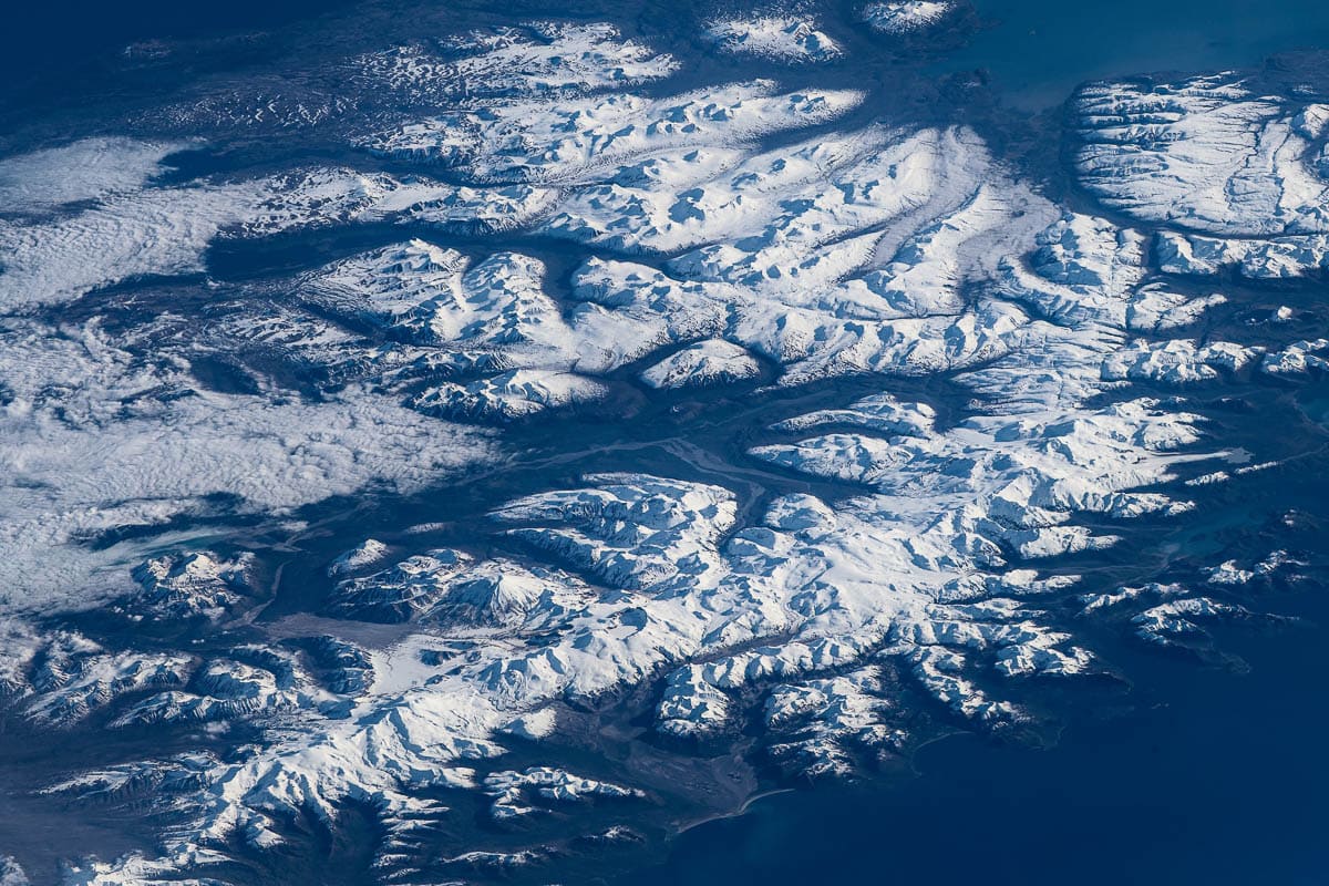 Katmai National Park seen from space - Credit NASA Jeff Williams