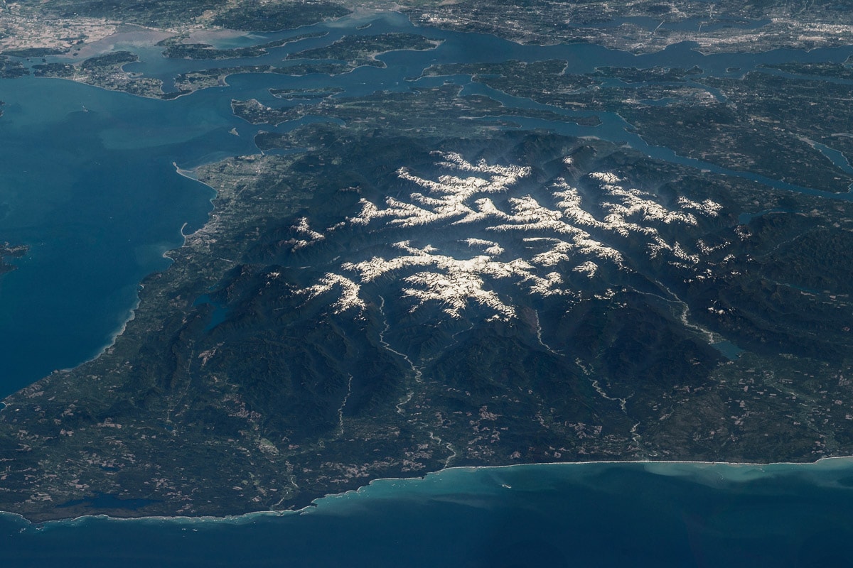 Olympic National Park seen from space - Credit NASA Jeff Williams